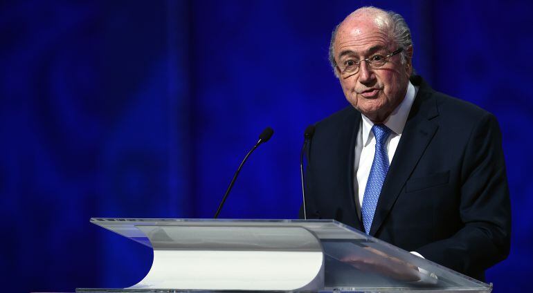 El presidente de la FIFA Joseph  Blatter.