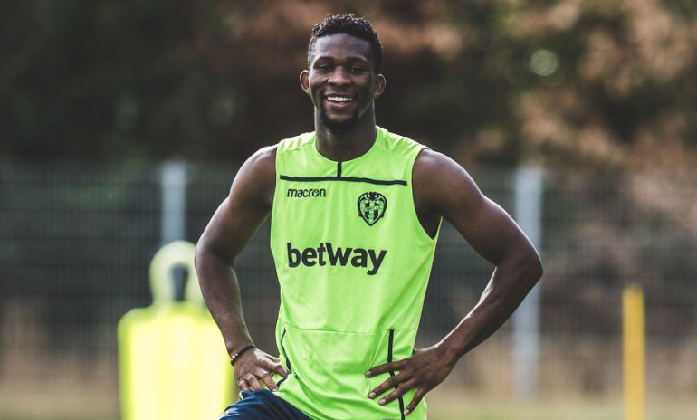 Jefferson Lerma, en su vuelta a la pretemporada del Levante