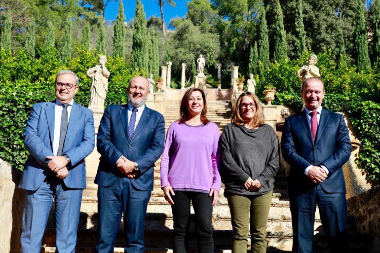 Imagen de archivo de los presidentes de Consells y presidenta del Govern