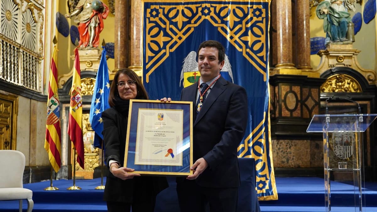 Alberto J Schuhmacher Medalla del Justicia de Aragón