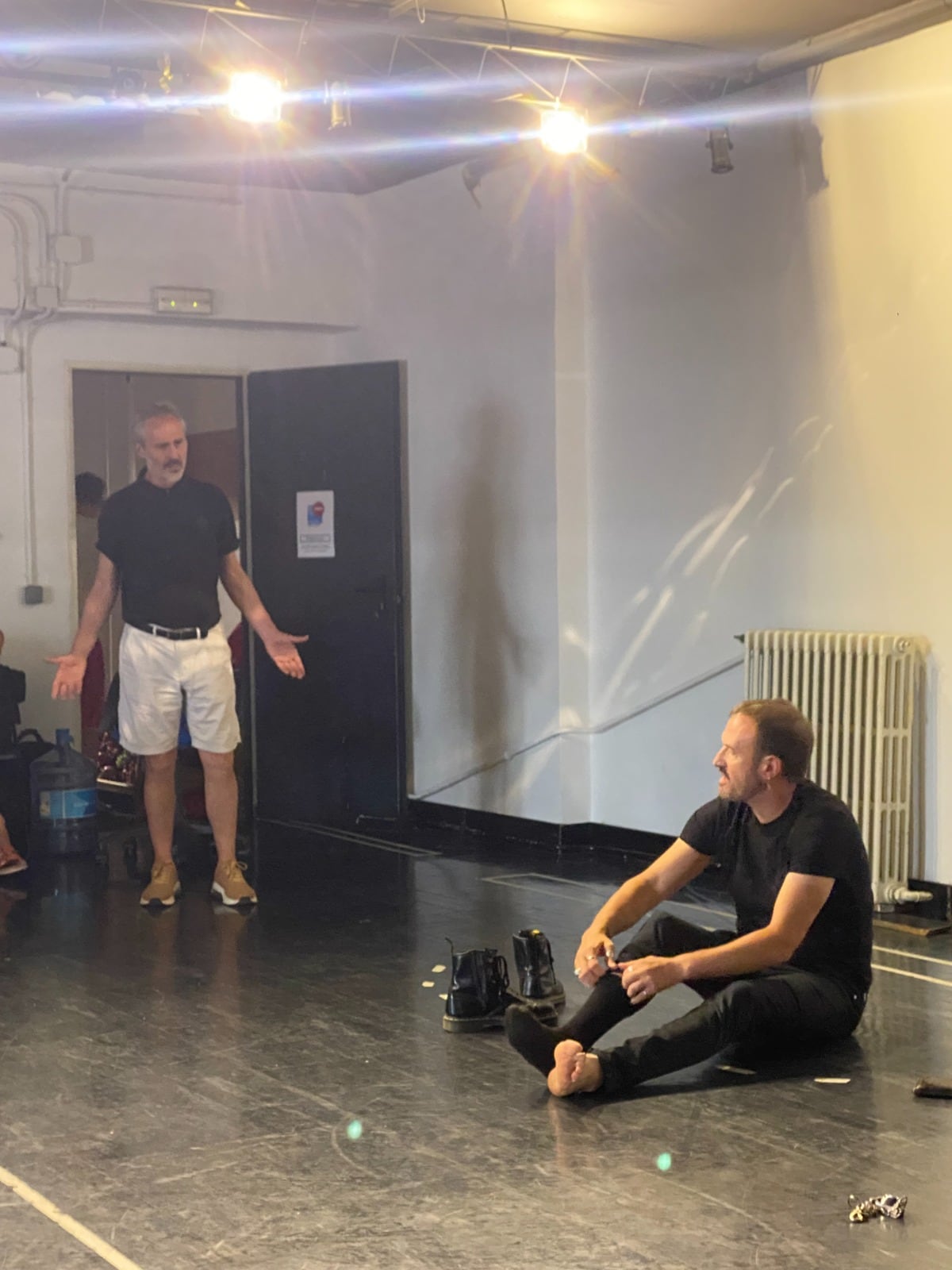 Álex O'Dogherty en los ensayos de 'Cleopatra enamorada, el musical'