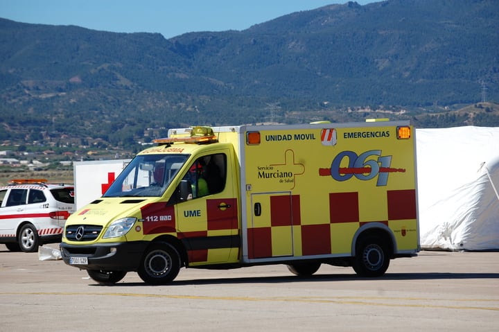 Una Unidad Móvil de Emergencias