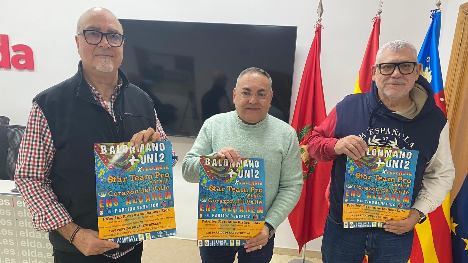 Presentación de la jornada de balonmano solidario