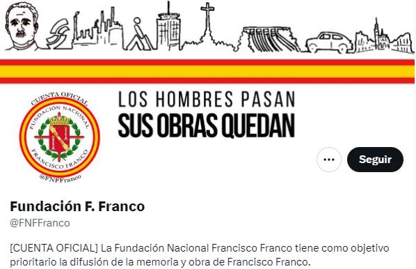 Cuenta de X de la Fundación Francisco Franco