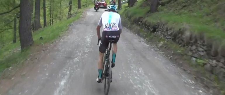 Chris Froome, en su ataque en la etapa reina.