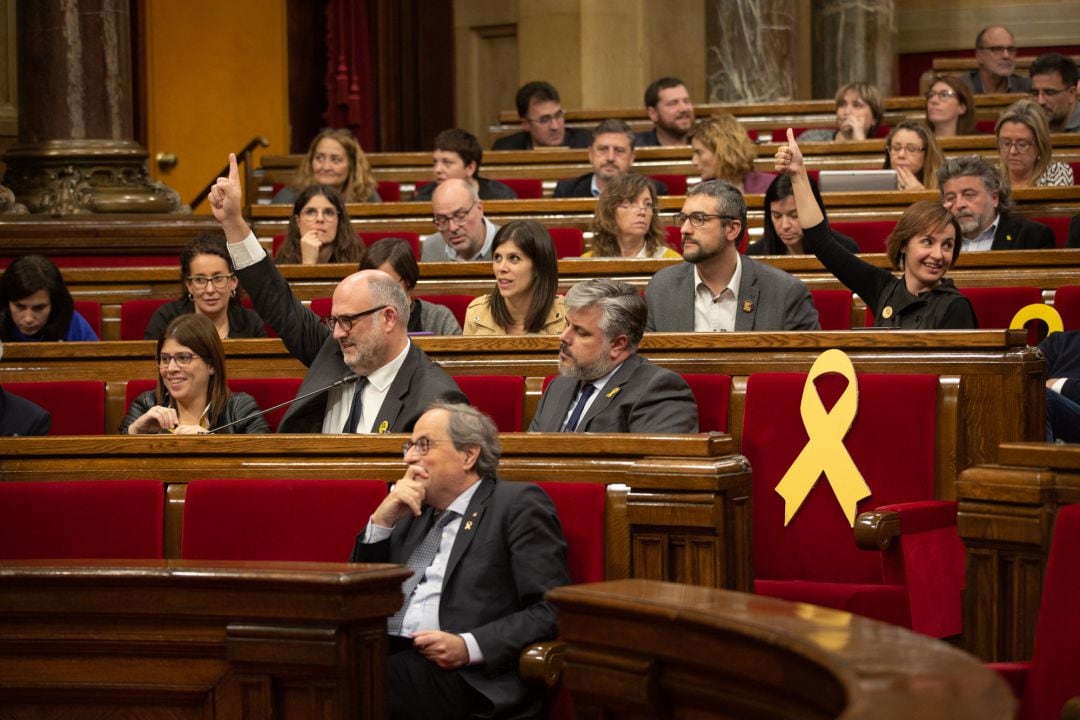 El pleno del Parlament de Cataluña 