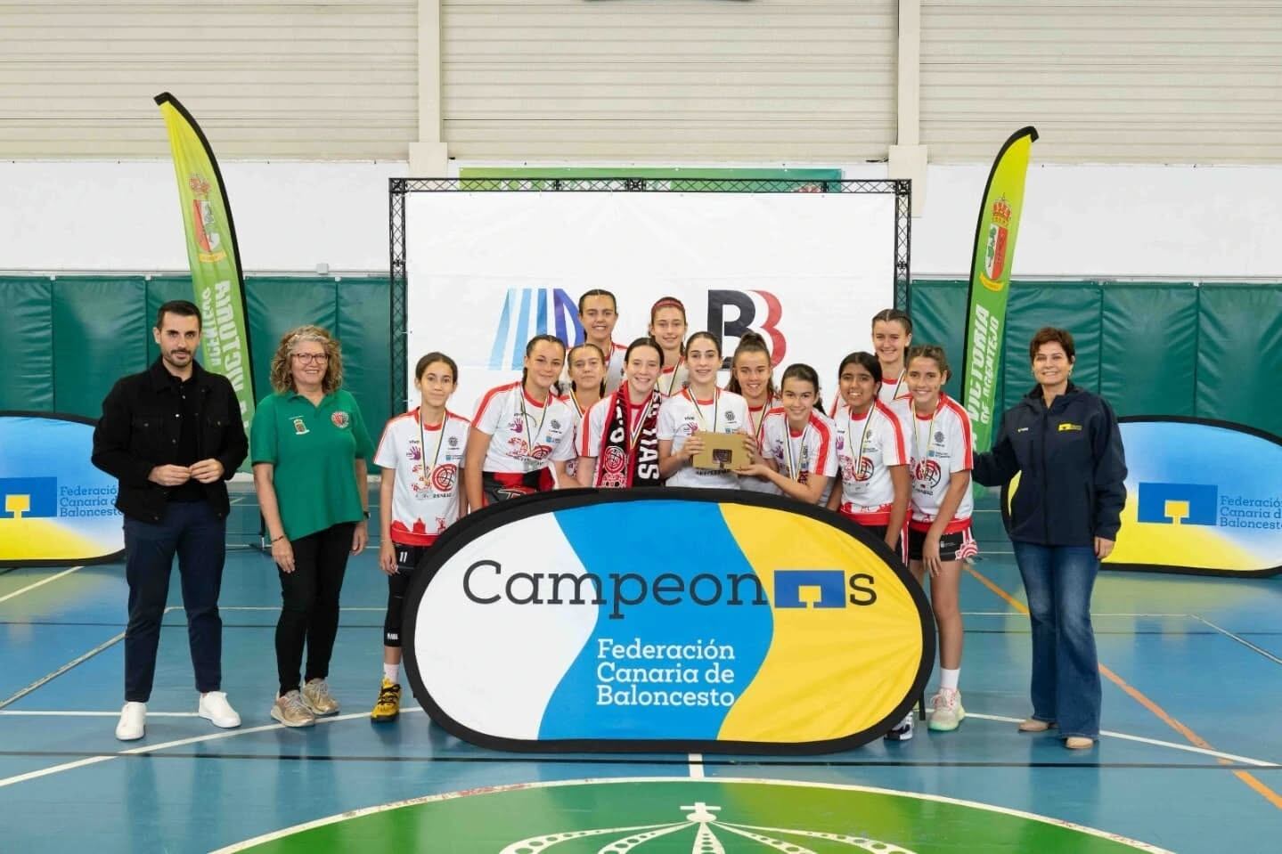 Las preinfantiles del Magec Tías, campeonas de Canarias.