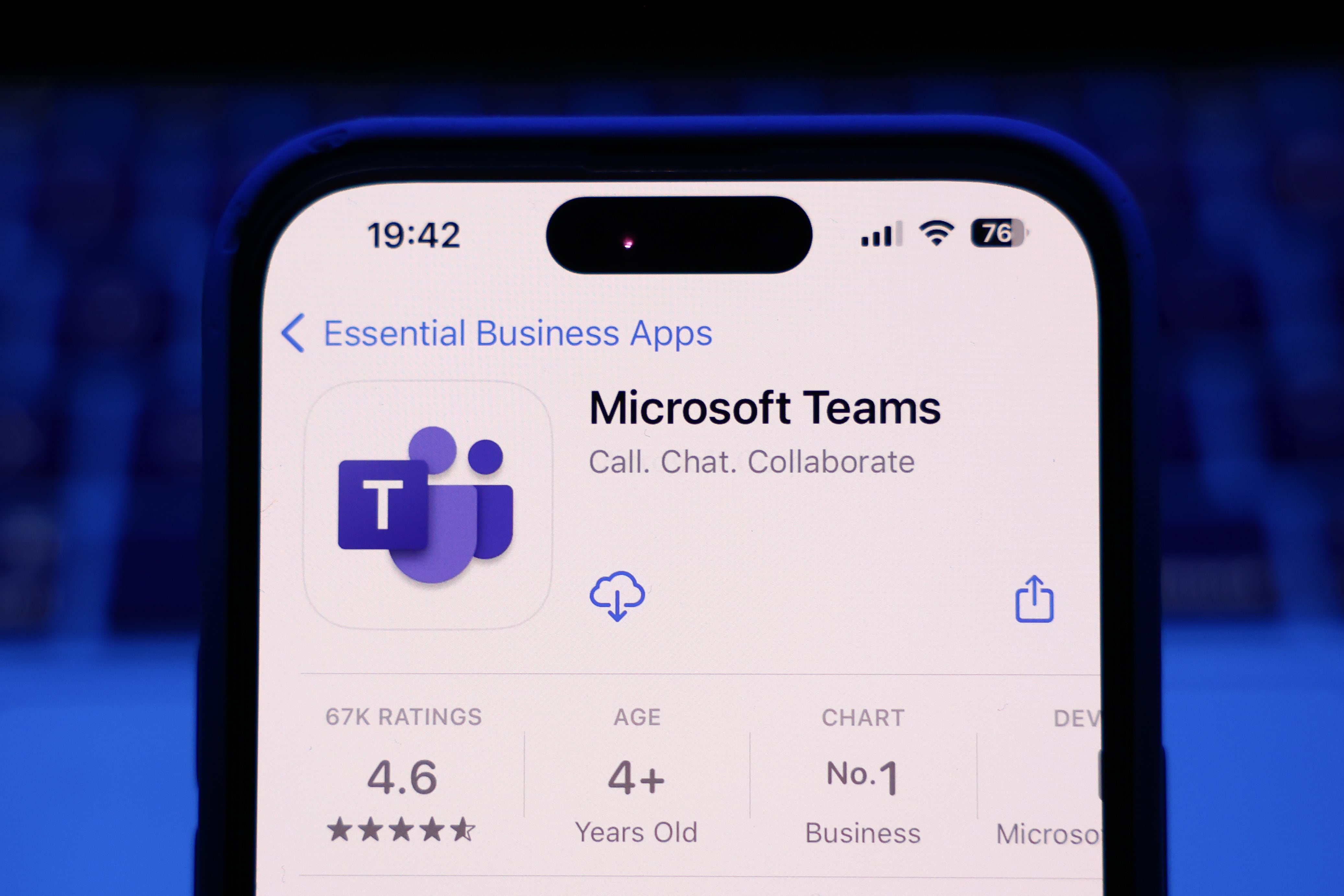 La aplicación de Microsoft Teams