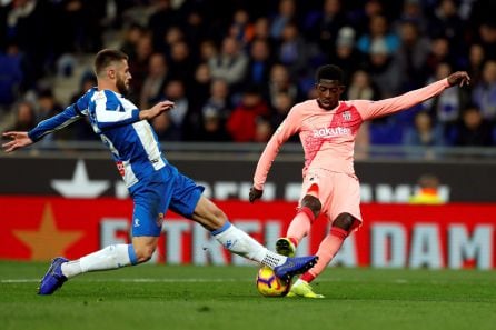 Dembélé fue el otro gran hombre del derbi