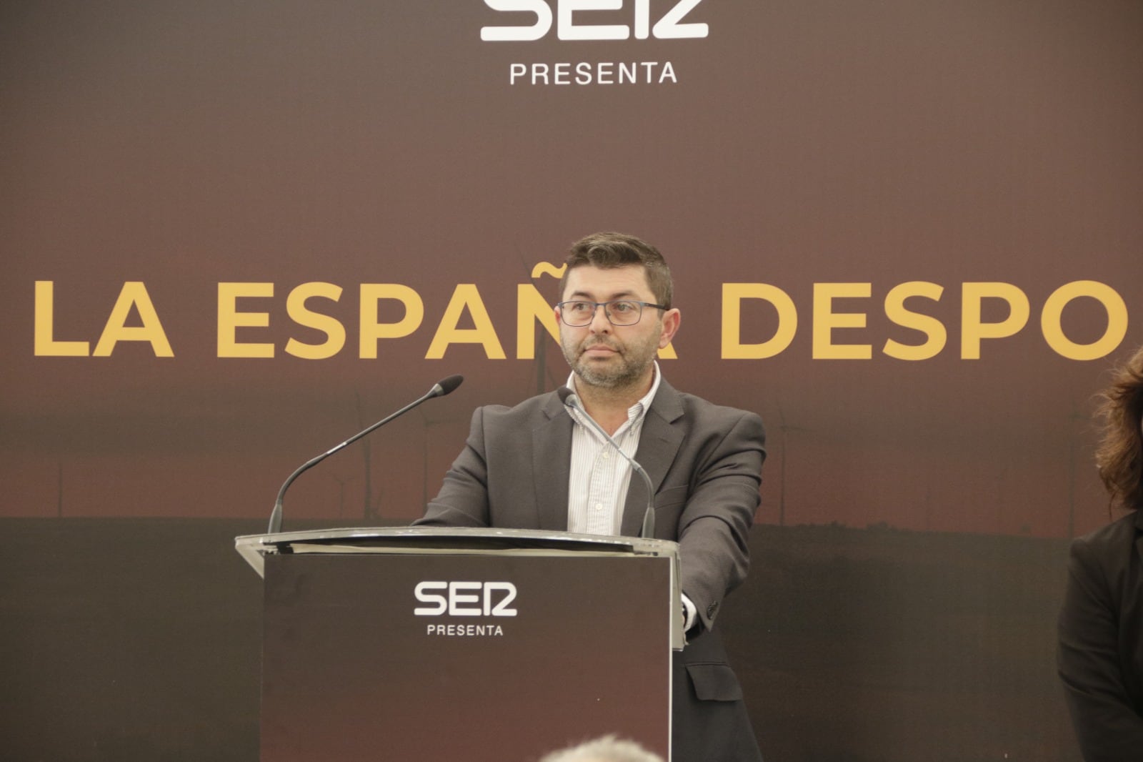 Francisco Fraga, en el foro &#039;La España Despoblada&#039;, desde Mondoñedo.