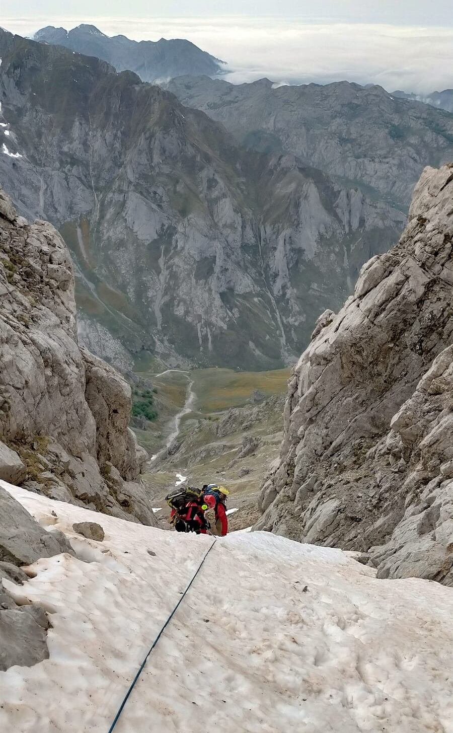 Rescate a montañeros en los Picos de Europa