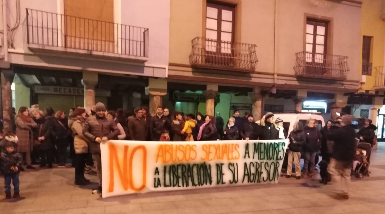 Imagen de la manifestación celebrada en Barbastro en el año 2019