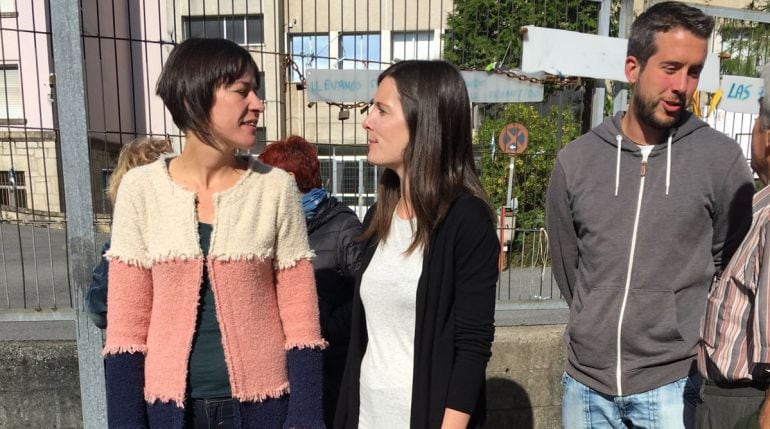 Ana Pontón (esq), Olalla Rodil (cen) e Rubén Arroxo (der)