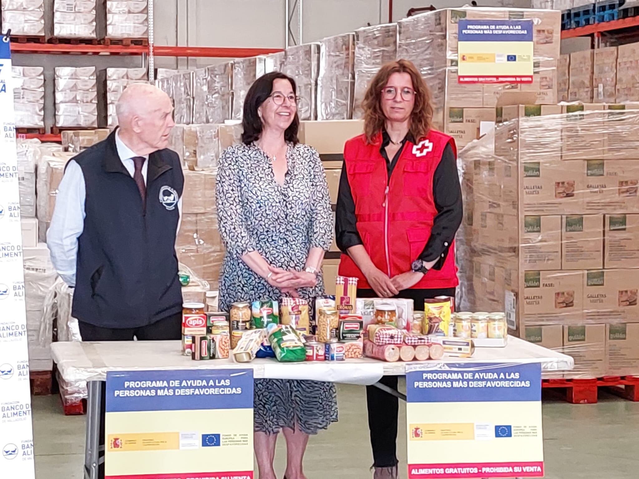 Presentación de la primera fase del programa de distribución de alimentos.