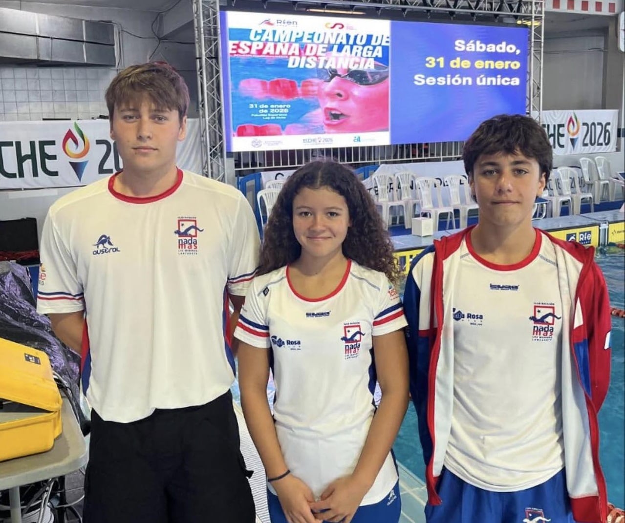 Tres nadadores del CDN Nadamas participaron en el Campeonato de España de Natación de Larga Distancia