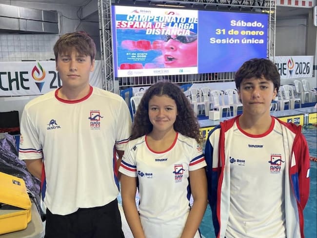 Tres nadadores del CDN Nadamas participaron en el Campeonato de España de Natación de Larga Distancia