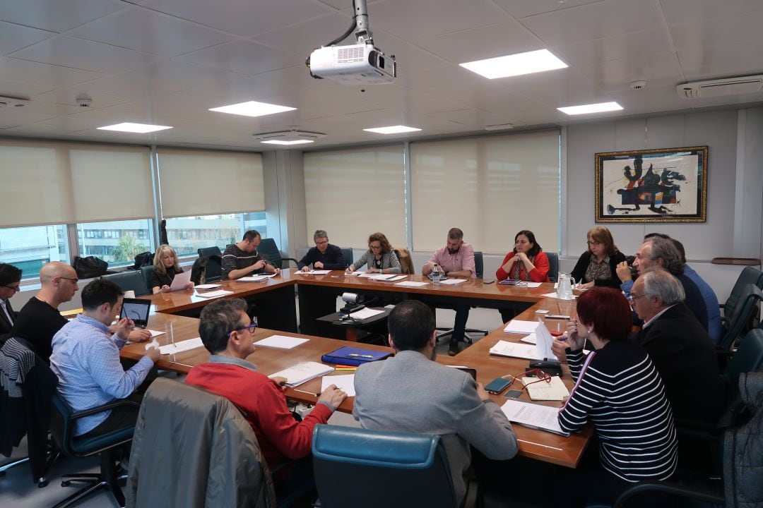 Un momento durante la reunión de este miércoles