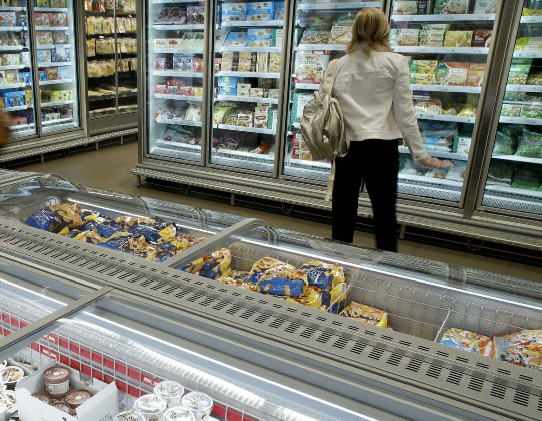 Uns congelats d'un supermercat