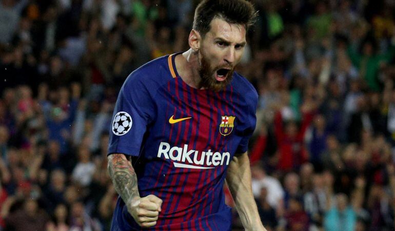 Leo Messi, durante el encuentro de Champions ante la Juventus