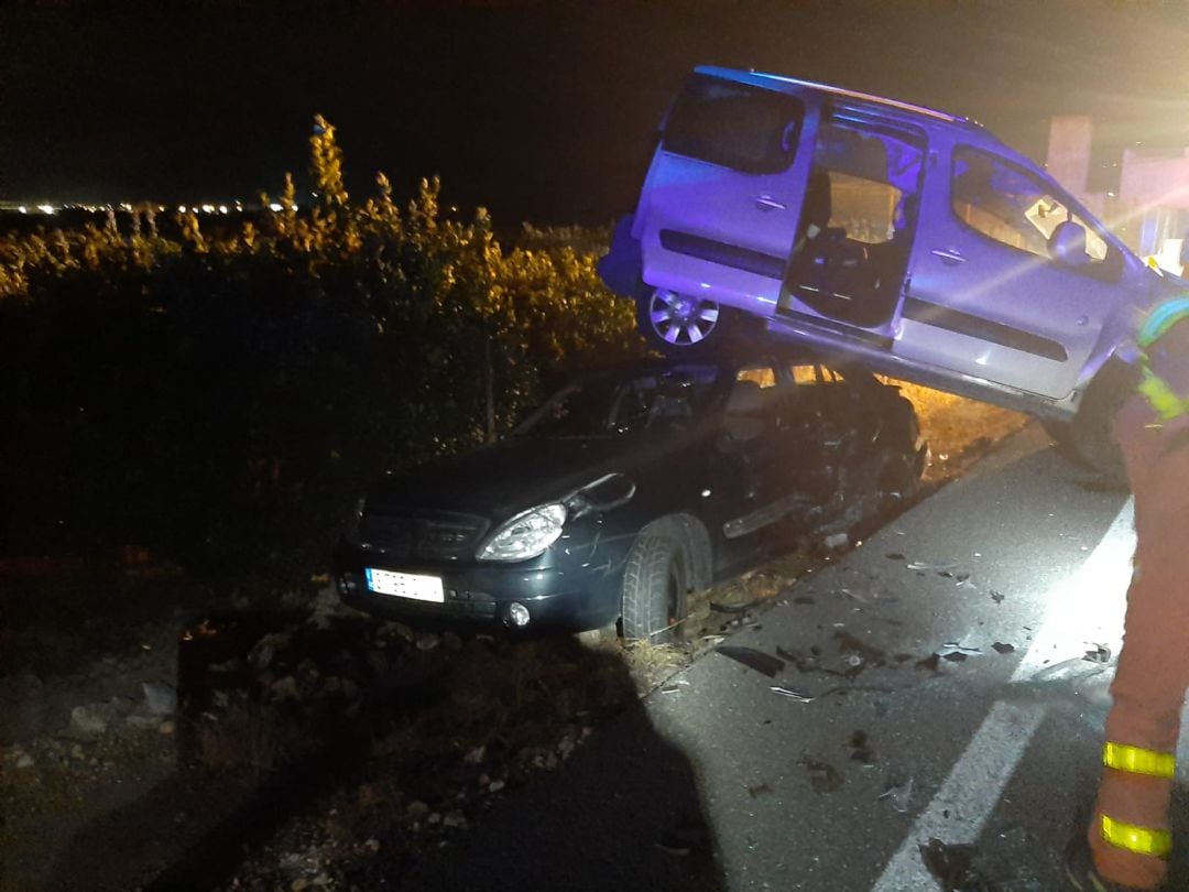 Accidente en Benifairó de la Valldigna. 