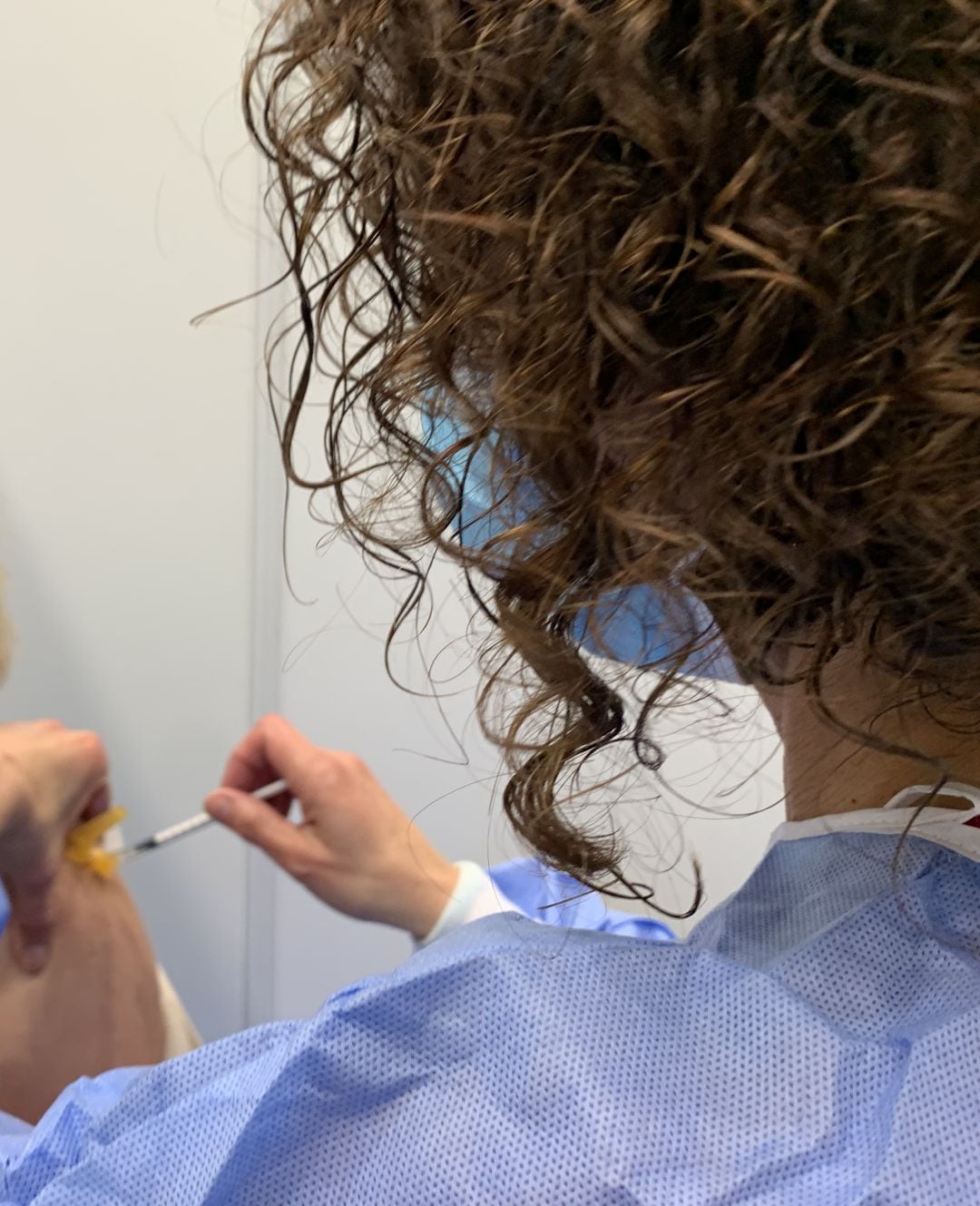 Vacunación en la Sala Polivalente de Ponferrada