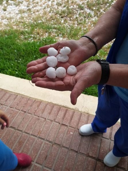 Granizo en Sevilla