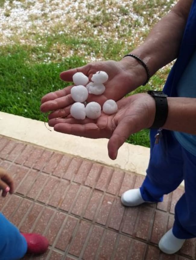 Granizo en Sevilla