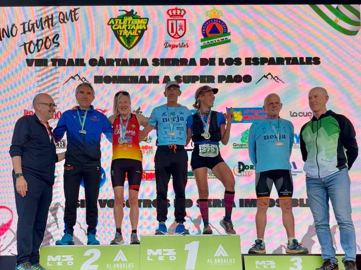 El Trops-Cueva de Nerja suma 15 medallas en el Campeonato de Andalucía de trail