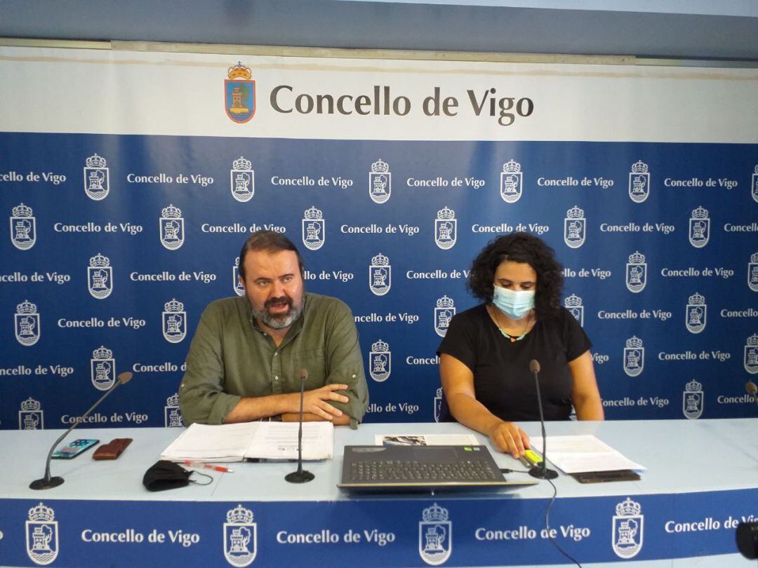 Rueda de prensa de los concejales de Marea de Vigo