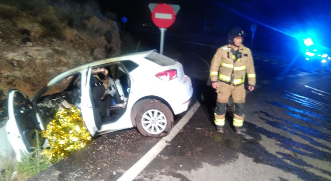 El accidente ha ocurrido en la rotonda de la RM-3 con la N-33