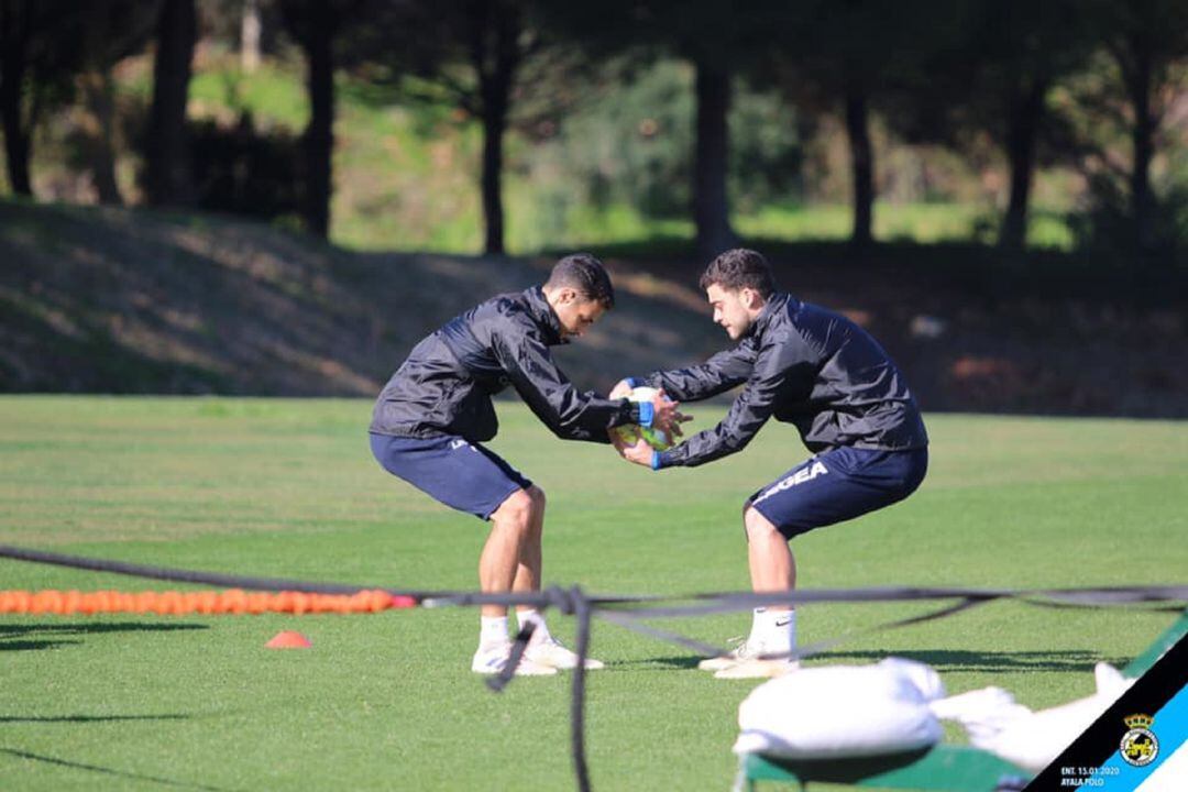 Un momento de un entreno.