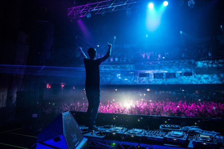 LONDON, UNITED KINGDOM - OCTOBER 18: Andrew Rayel performs on stage during the DJ Magazine Top 100 Poll Party Show at Brixton Academy on October 18, 2014 in London, United Kingdom. (Photo by Ollie Millington/Redferns via Getty Images)