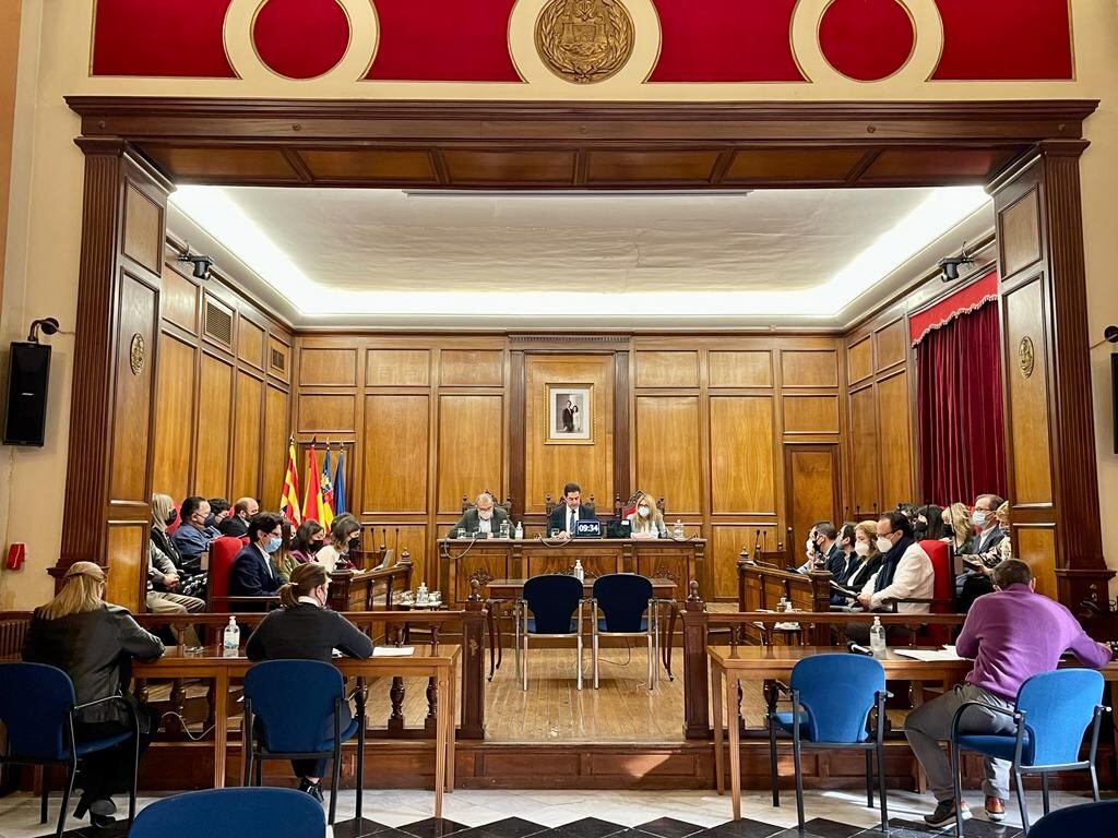 Imagen de archivo del pleno en que se aprobó el Presupuesto Municipal 2022