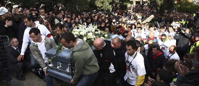 Funeral del Simoncelli en Coriano