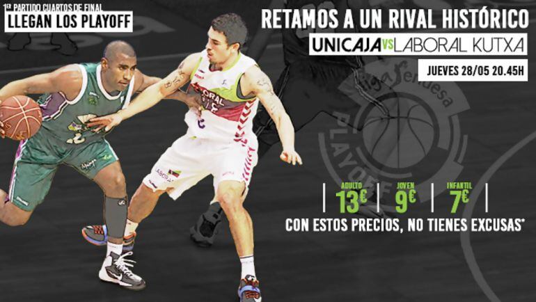El Unicaja se enfrenta al Laboral Kutxa en los cuartos de final