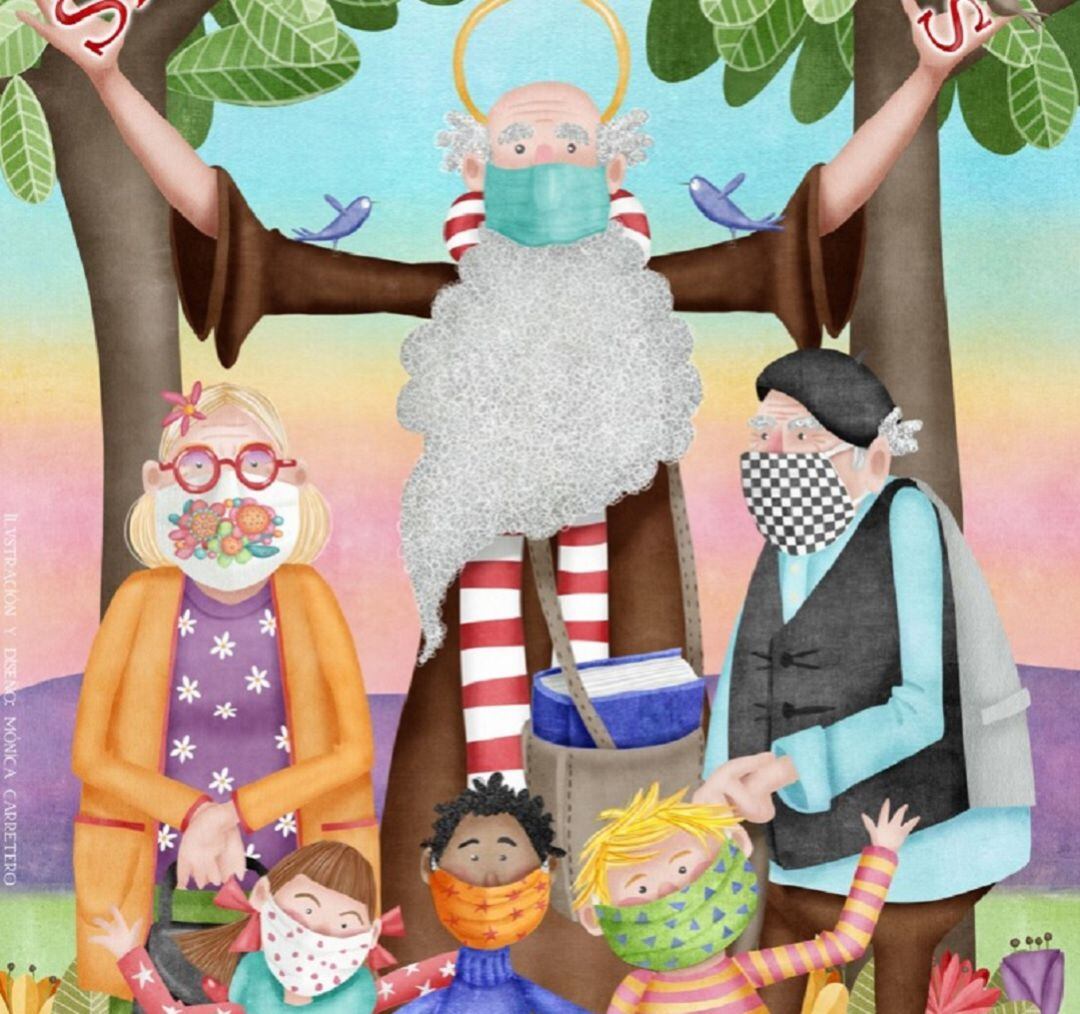 Cartel de San Frutos diseñado por Mónica Carretero.