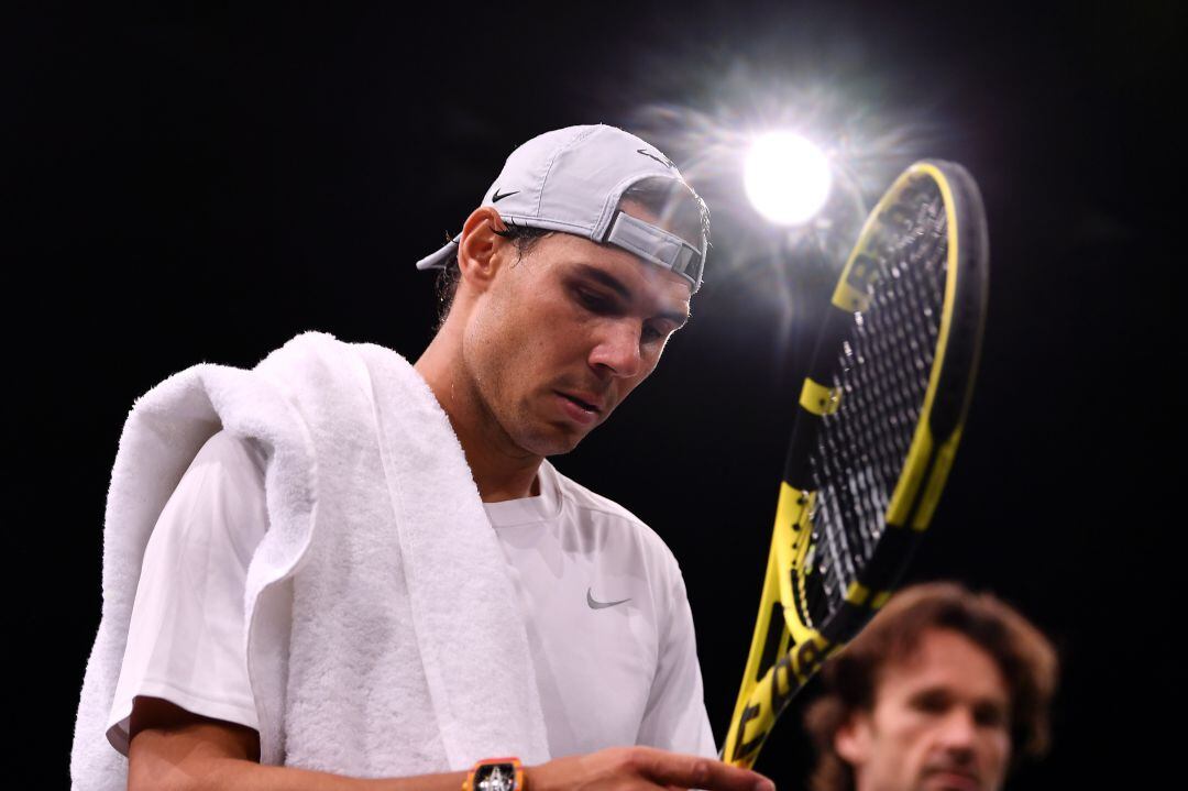 Rafa Nadal durante el Torneo de Maestros.