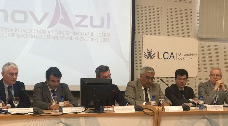 Antonio Ramírez de Arellano en la reunión en Cádiz del comité del programa ‘Innovazul 2018’