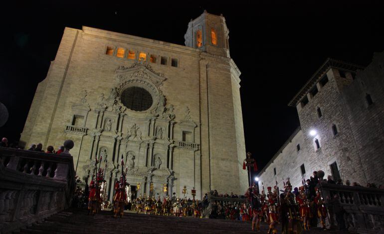 Imagen de archivo de la Catedral de Girona en la pasada Semana Santa