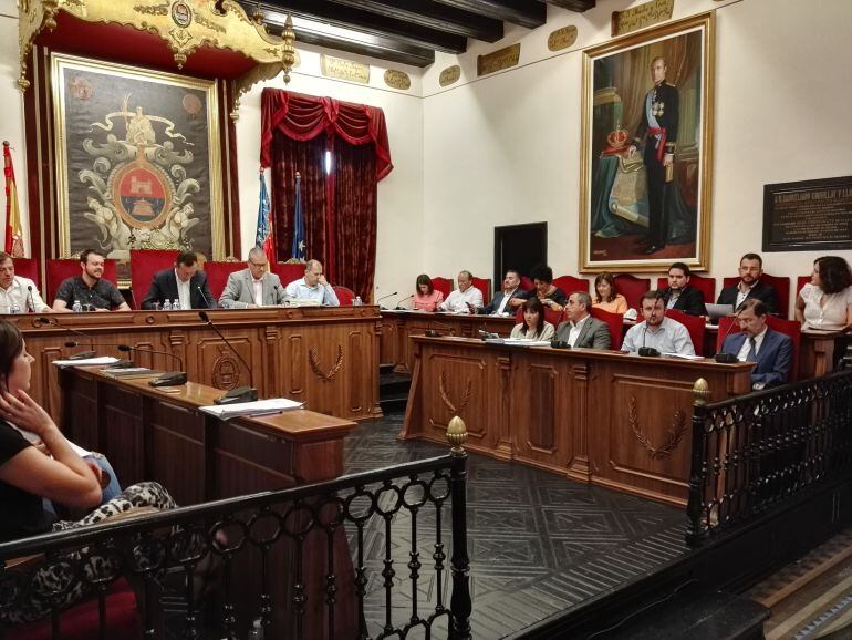 Bancada del PP en el pleno municipal