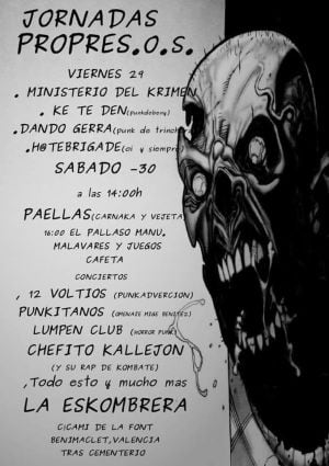 Cartel anunciador de la fiesta punk