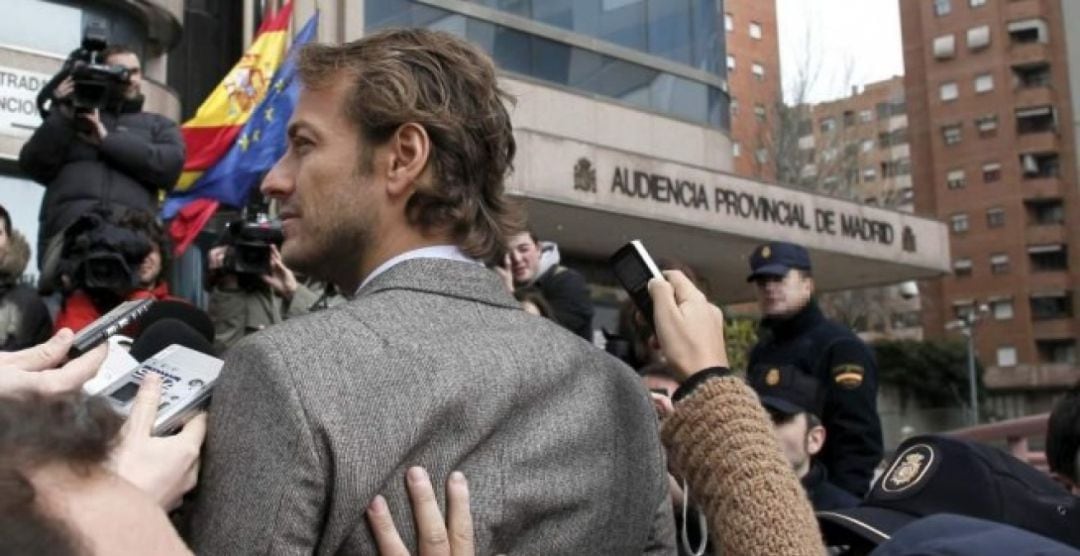 El portavoz de la Unión Sindical de Controladores Aéreos (USCA) en 2010, César Cabo, en la Audiencia Provincial de Madrid.