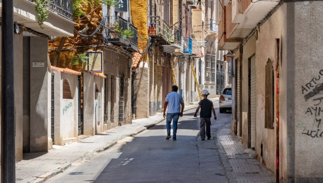 Obras en el centro de la ciudad 