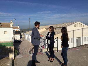 Momento de la visita a Garcíez