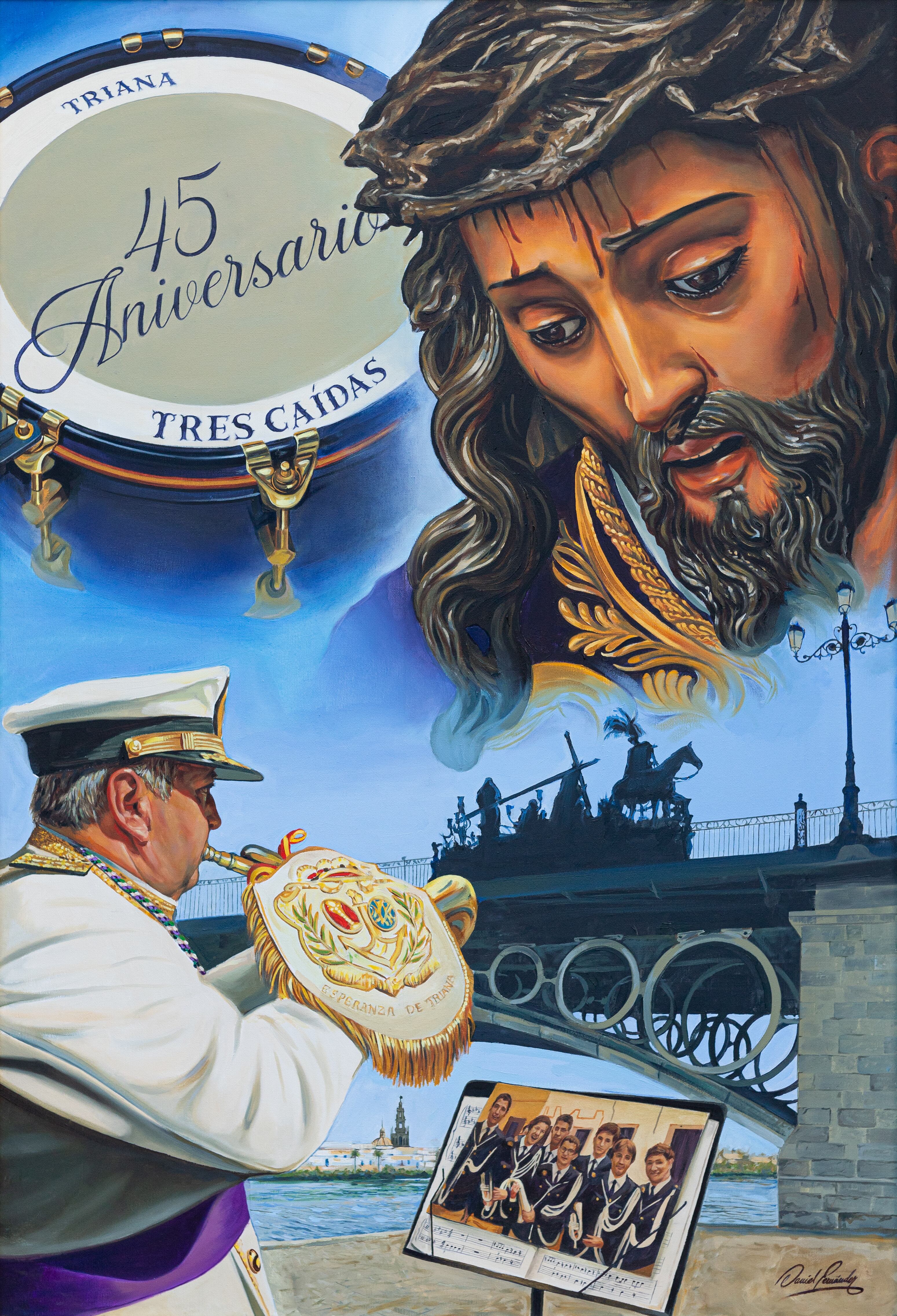 Cartel del 45 aniversario de la BCT del Cristo de las Tres Caídas