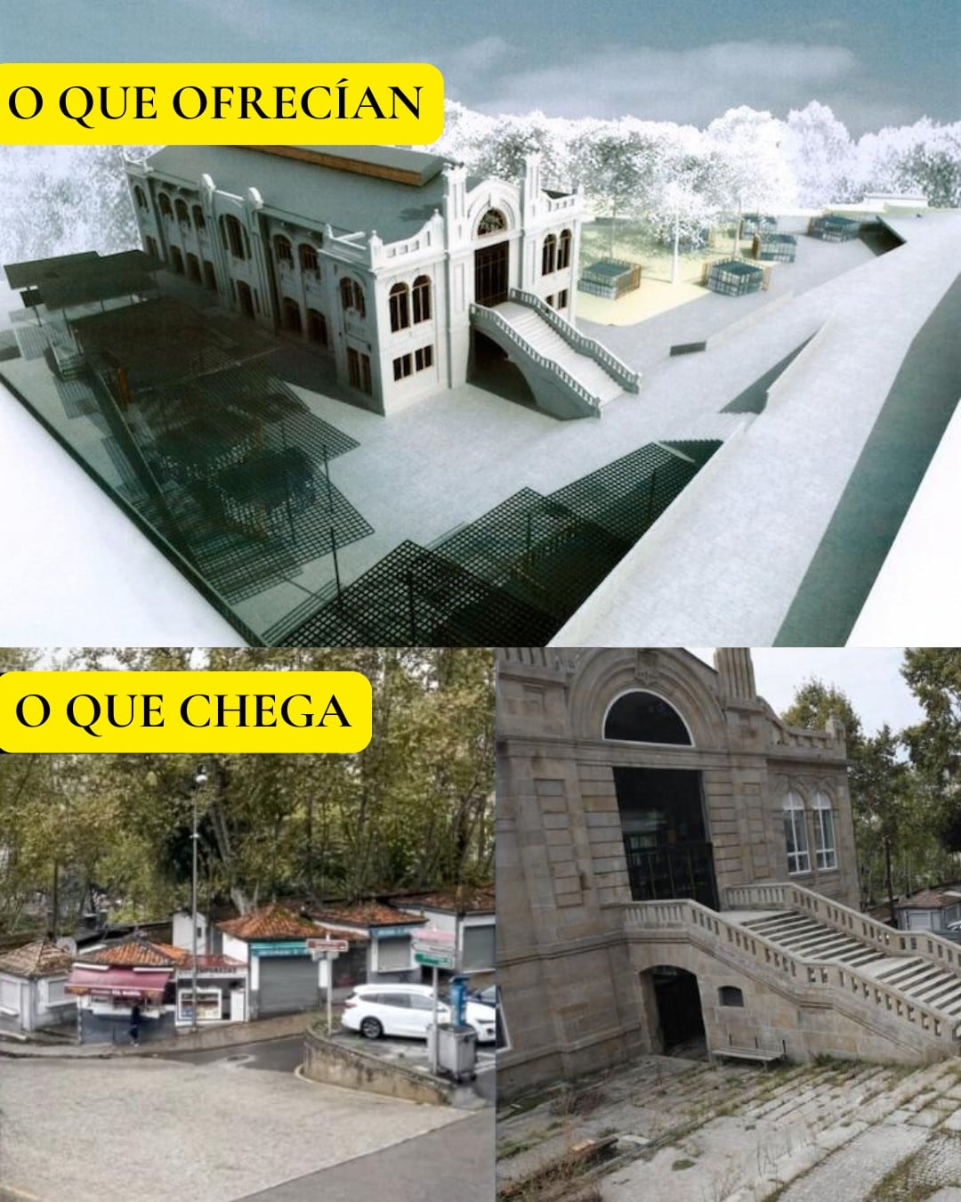 Comparativa de los placeros sobre el proyecto de reforma de la plaza de abastos