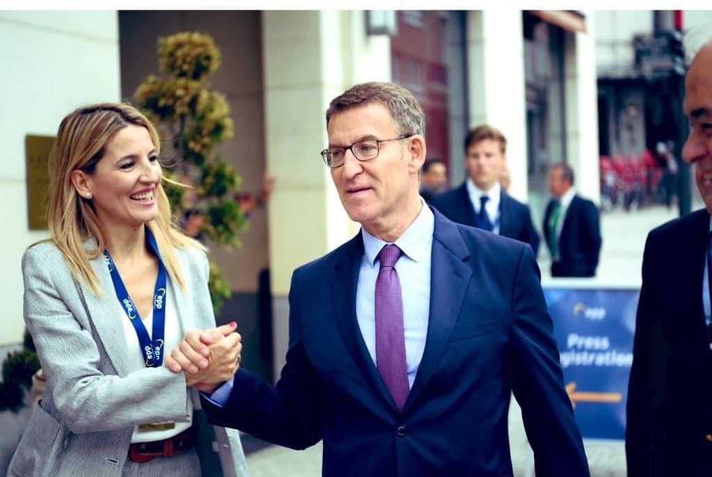 María Jesús Molina junto al presidente del PP