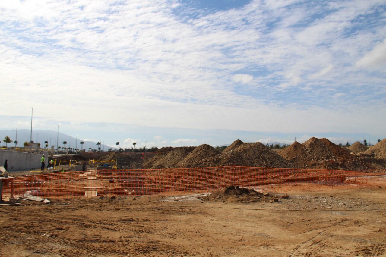 El terreno donde se va a levantar la plataforma logística en Cártama (Málaga)