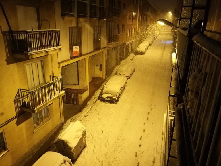 Estado de una de las calles del barrio de San Lorenzo
