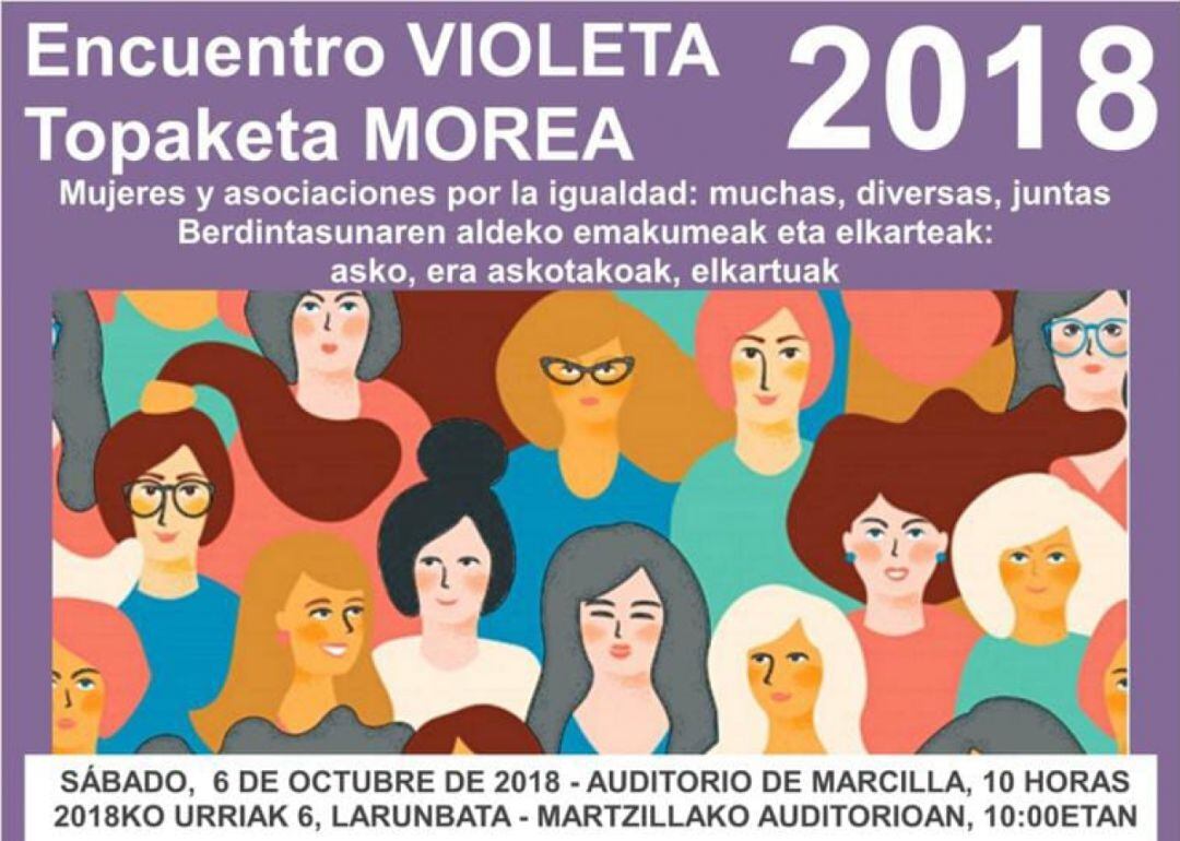 Cartel de la jornada que se celebra en Marcilla